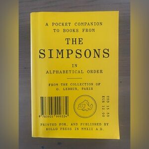 A Pocket Companion to the Books from The Simpsons in Alphabetical Order